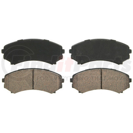 ZD867 by WAGNER - QuickStop Ceramic Disc Brake Pad Set