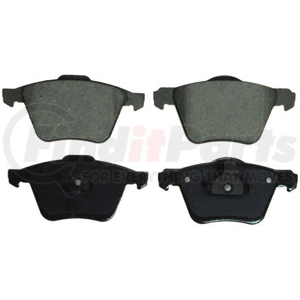 ZD1003 by WAGNER - QuickStop Ceramic Disc Brake Pad Set