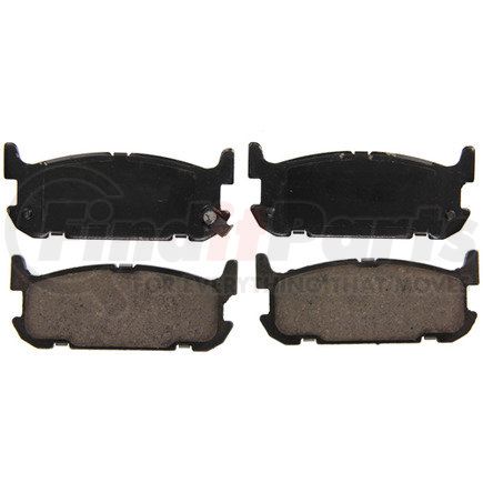 ZD1002 by WAGNER - QuickStop Ceramic Disc Brake Pad Set