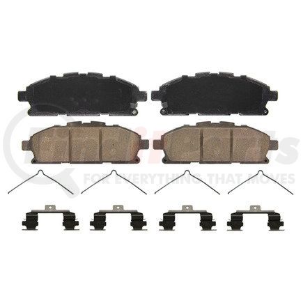 ZD1552 by WAGNER - QuickStop Ceramic Disc Brake Pad Set