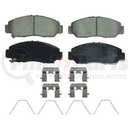 ZD1608 by WAGNER - QuickStop Ceramic Disc Brake Pad Set