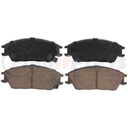 ZD497 by WAGNER - QuickStop Ceramic Disc Brake Pad Set