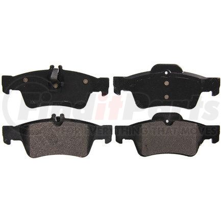 ZX986 by WAGNER - QuickStop Semi-Metallic Disc Brake Pad Set