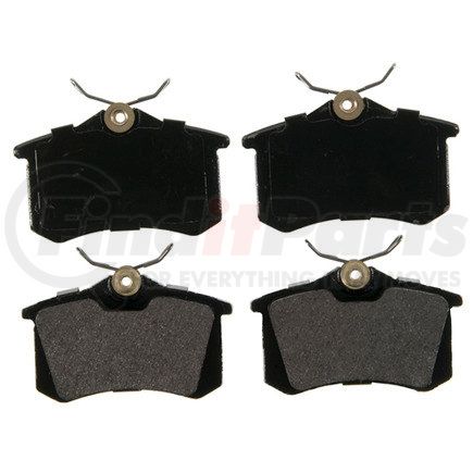 ZX1017 by WAGNER - QuickStop Semi-Metallic Disc Brake Pad Set