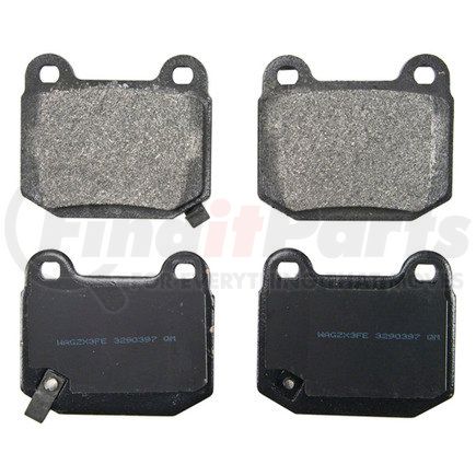 ZX961 by WAGNER - QuickStop Semi-Metallic Disc Brake Pad Set