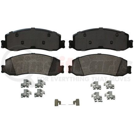 ZX1631 by WAGNER - QuickStop Semi-Metallic Disc Brake Pad Set