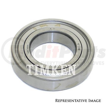 100CCAB by TIMKEN - Conrad Deep Groove Single Row Radial Ball Bearing with 2-Seals