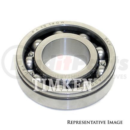 206WB by TIMKEN - Conrad Deep Groove Single Row Radial Ball Bearing