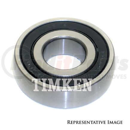 306SLV by TIMKEN - Conrad Deep Groove Single Row Radial Ball Bearing with 1-Shield and Snap Ring