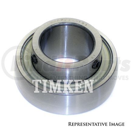 GY1103KRRB SGT by TIMKEN - Ball Bearing with Spherical OD, 2-Rubber Seals, Set Screw, and Shaft Guard