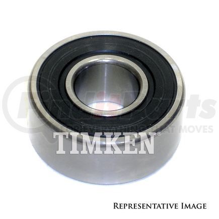 W205PP by TIMKEN - Conrad Deep Groove Single Row Radial Ball Bearing, Wide Type with 2-Rubber Seals