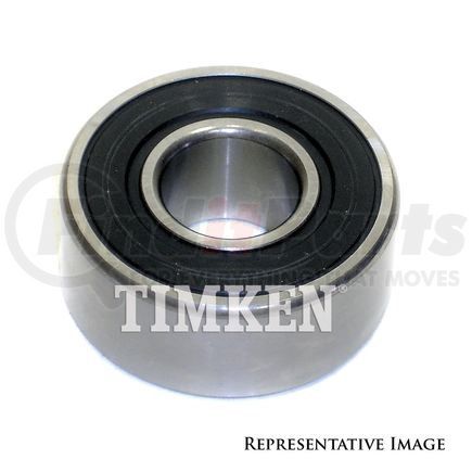 Timken W205PP Multi-Purpose Bearing Conrad Deep Groove Single Row Radial Ball Bearing, Wide Type with 2-Rubber Seals
