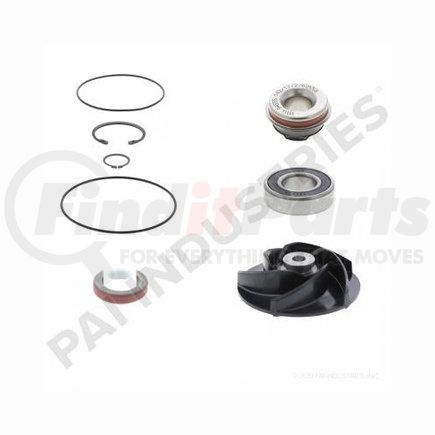 181970 by PAI - Engine Water Pump Repair Kit - Premium; Phenolic Impeller 6 Blades Cummins M11, ISM, K Series Application