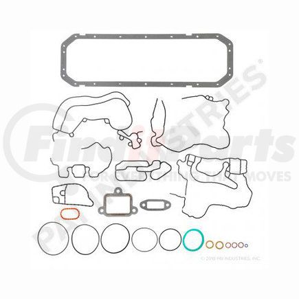 431273 by PAI - Engine Block Accessory Gasket Kit - 1993-2003 DT408/DT466/DT466E HEUI/DT530E HEUI Engines Application