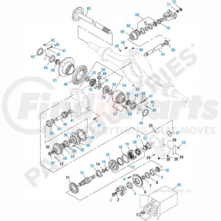 436212 by PAI - Axle Differential Bearing and Seal Kit