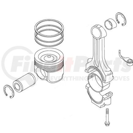 305059 by PAI - Engine Piston Ring - for Caterpillar C11 and C13 Applications