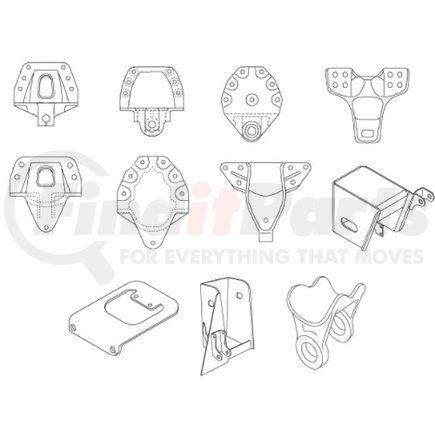 PAI 755228 Suspension Subframe Reinforcement Bracket Suspension Frame Bracket - Right Hand HT 250U Underslung Weld On