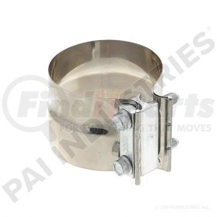 EM19390 by PAI - Exhaust Clamp - Stainless Steel Preformed Round Clamp Diameter: 4in Mack Application