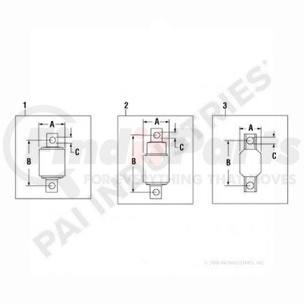 750065 by PAI - Axle Torque Rod Bushing