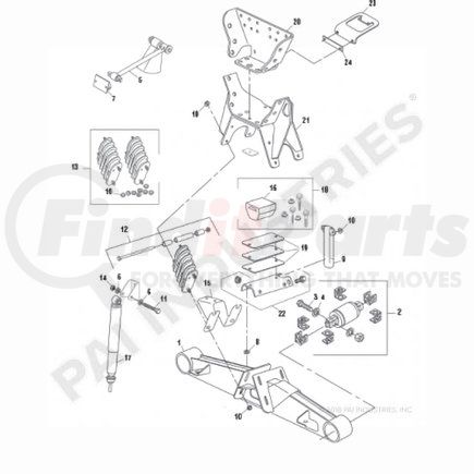 750263 by PAI - Beam Assembly - Genuine Hendrickson Part