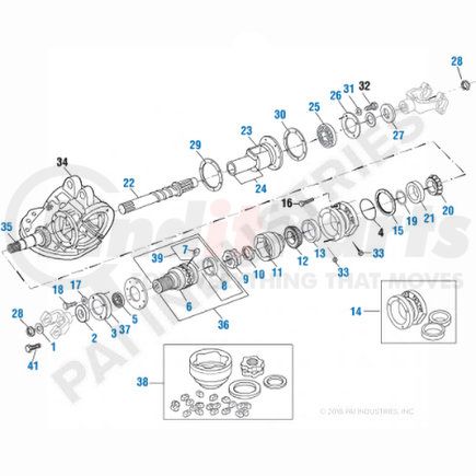 808106OEM by PAI - Differential Pinion Housing - Mack CRD 150 Front Differential Assembly Application