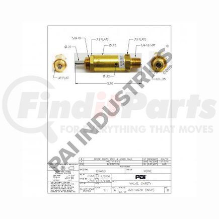 EF57580 by PAI - Stud - 5/8-11 Thread x 5/8-18 Thread x 2-7/16 in Long