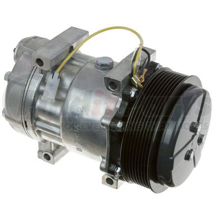 20-18112-AM by OMEGA ENVIRONMENTAL TECHNOLOGIES - A/C Compressor - SD7H15, 24V, 8-Groove, 132mm Pulley, Oil Filled, with Clutch