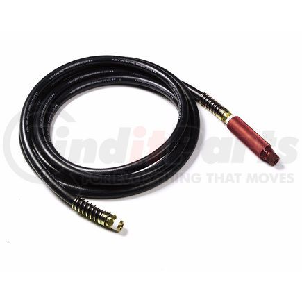 81-0115-GR by GROTE - 15', Rubber Air Hose; Black With Red Anodized Grip