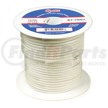 87-4007 by GROTE - Primary Wire, 8 Gauge, White, 100 Ft Spool