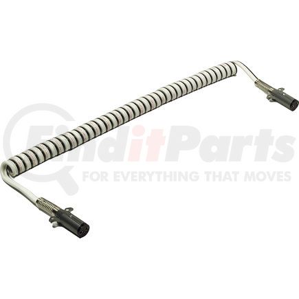81-2215 by GROTE - Liftgate Cable; Coiled, Dual Pole, 15', W 12" Leads