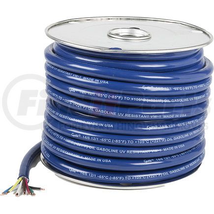 82-5827 by GROTE - Trailer Cable, Low Temperature, 7 Cond, 6/14, 1/12 Ga, 100' Spool