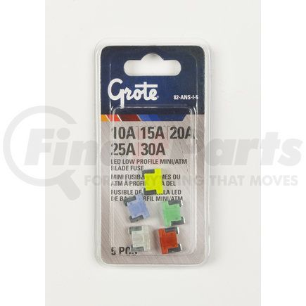 82-ANS-I-5 by GROTE - Low Profile Miniature Blade, LED Fuse Assortment, 5 Pk