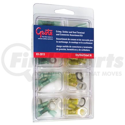 83-2613 by GROTE - Crimp Solder and Seal, Heat Shrink Terminal Assortment Kit