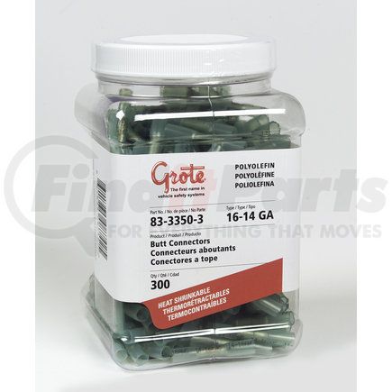 83-3350-3 by GROTE - Hs Butt, Poly, 16; 14 Ga Pk 300, Jar