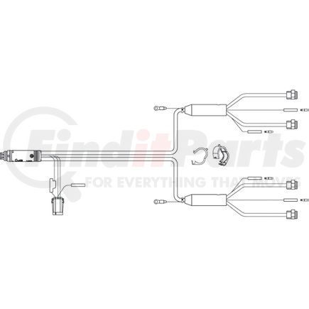 01-6758-A1 by GROTE - TRAILER WIRING, MALE PIN LAMP REAR SILL