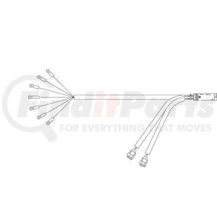 01-6606-X3 by GROTE - TRAILER WIRING, 31' 3" FORWARD MAIN HARNESS (ring terminals)