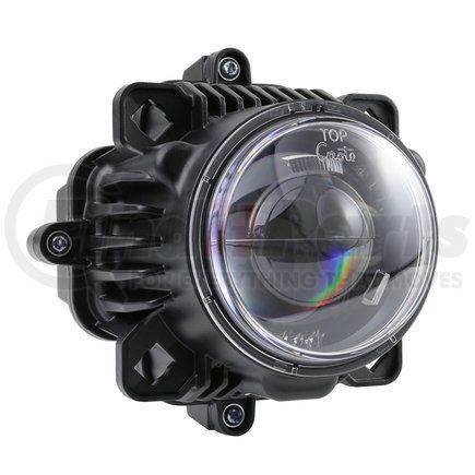 64X11 by GROTE - Headlight - 152 H x 152 W x 129 D. mm Round, LED, Clear Lens, 9-32V, High/Low Beam