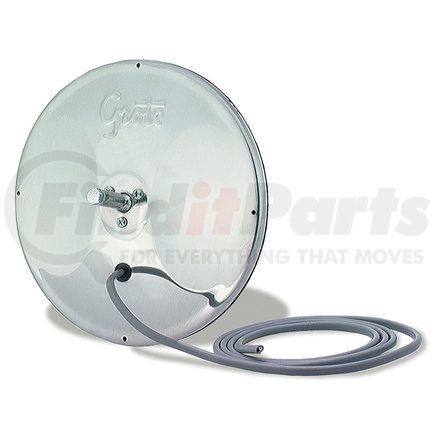 12283 by GROTE - 8" Round Convex Mirrors with Center-Mount Ball-Stud, Heated Mirror