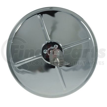 12983 by GROTE - 8" Round Convex Mirrors with Center-Mount Ball-Stud, Chrome