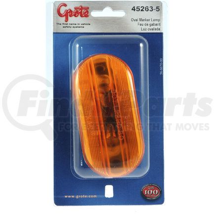 45263-5 by GROTE - Two-Bulb Oval Pigtail-Type Clearance / Marker Light - Optic Lens, Multi Pack