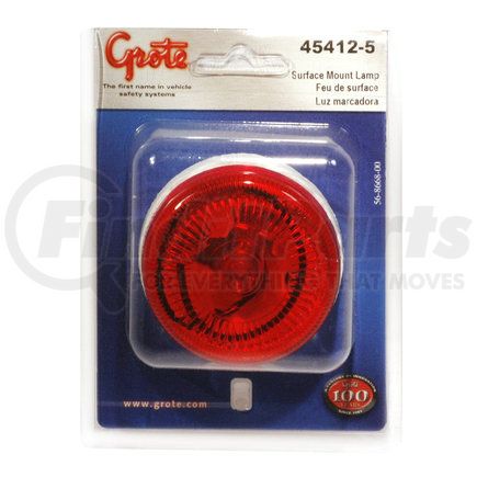 45412-5 by GROTE - 2 1/2" Surface-Mount Single-Bulb Clearance Marker Lights, Red