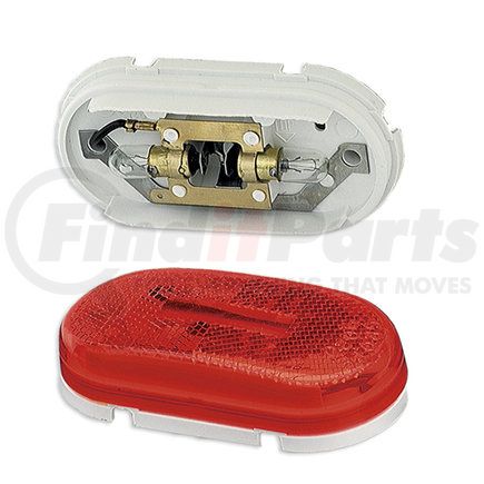 45932 by GROTE - Two-Bulb Oval Pigtail-Type Clearance Marker Light - Built-in Reflector