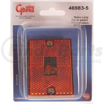 46983-5 by GROTE - Rectangular Submersible Clearance Marker Lights with Built-In Reflectors, Replacement Part