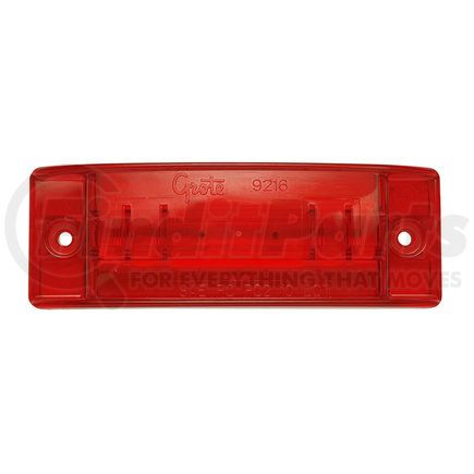 47162 by GROTE - SuperNova Sealed Turtleback II LED Clearance Marker Light - Red, Optic Lens, Male Pin