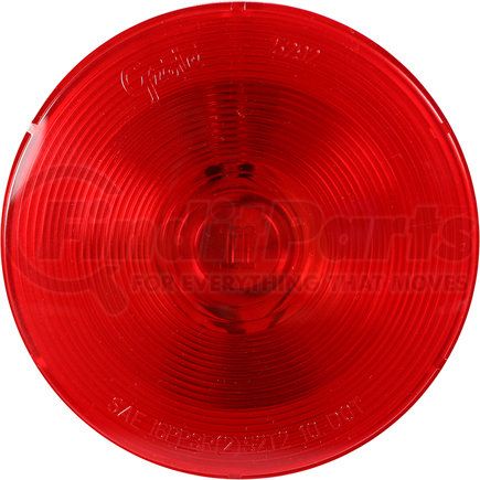 52770-3 by GROTE - STT LAMP, 4", RED, TM II, SLD, CLR HOUSING, BK