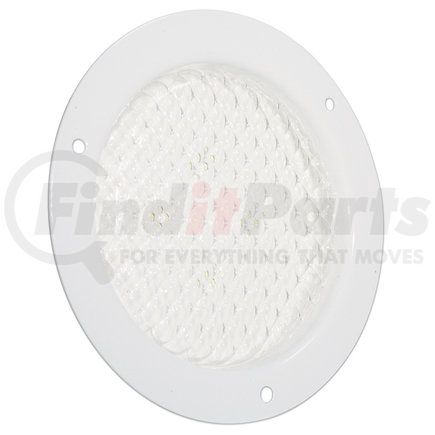 61021-3 by GROTE - 4″ Round Flange-Mount LED Dome Lamp, White, 24V