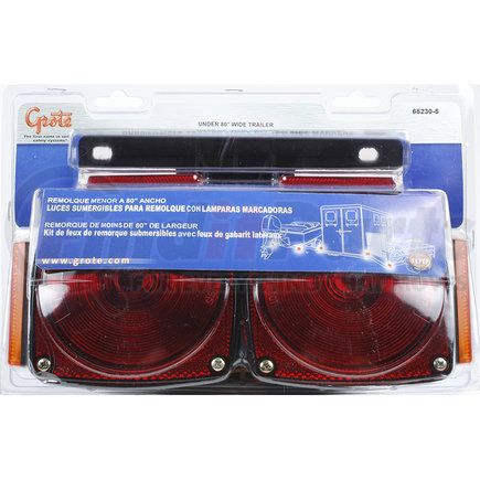 65230-5 by GROTE - TRLR LMP KIT,RED,UNDR 80",SBMR,W/S/MKRS
