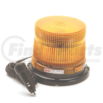 77823 by GROTE - Strobe Light - 5.31 in. Height, Amber, 0.6 AMP, Magnetic Mount, Short Lens