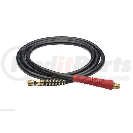 MCP512HR by HALDEX - Air Brake Hose Assembly - 12' Length, 3/8" Diameter, Red Grip, 1/2" Fittings