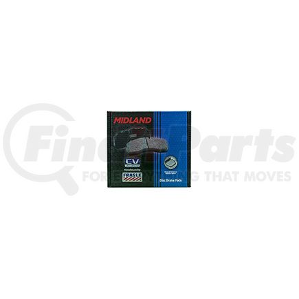 MPBD2061CV by HALDEX - Disc Brake Pad Repair Kit - CV Advanced, For Wabco Maxxus Calipers, FMSI D2061